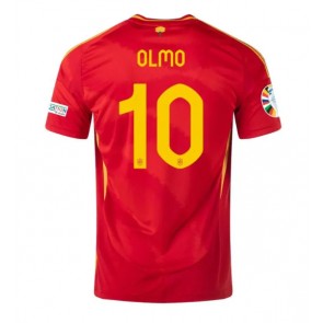 Billiga Spanien Dani Olmo #10 Hemmatröja EM 2024 Kortärmad